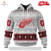 Personalized NHL Detroit Red Wings Special Pink In The Rink Fight Breast Cancer Hoodie Sweatshirt 3D