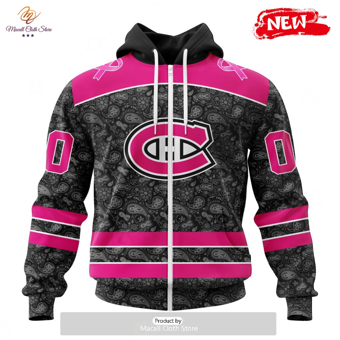Personalized NHL Montreal Canadiens Special Pink In The Rink Fight Breast Cancer Hoodie Sweatshirt 3D