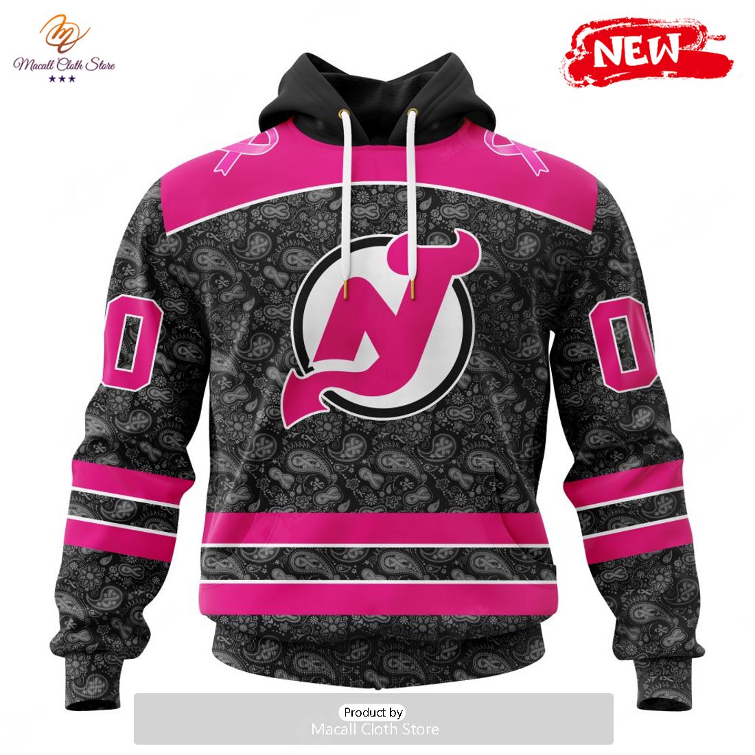 Personalized NHL New Jersey Devils Special Pink In The Rink Fight Breast Cancer Hoodie Sweatshirt 3D Personalized NHL New Jersey Devils Special Pink In The Rink Fight Breast Cancer Hoodie Sweatshirt 3D