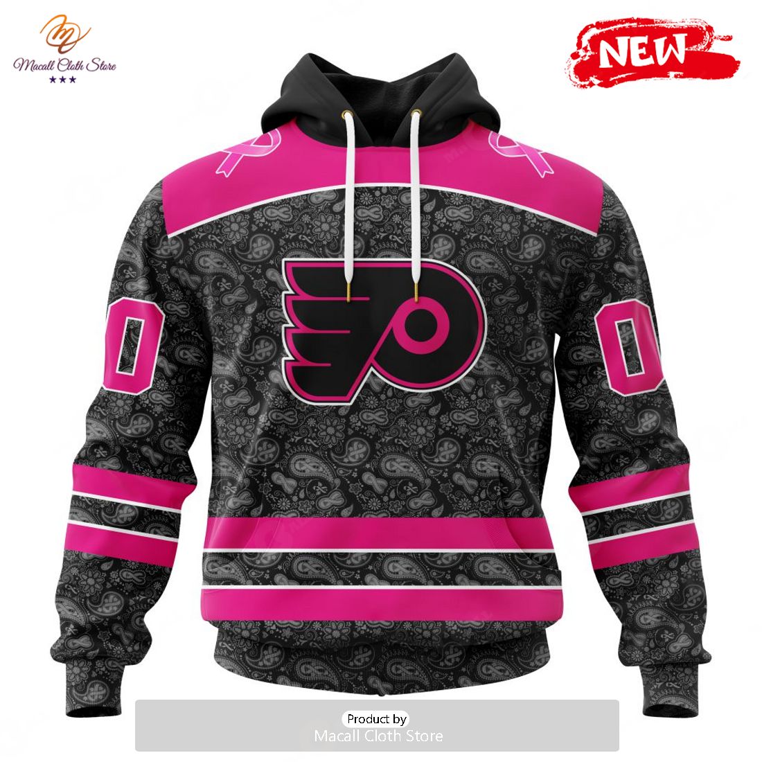 Personalized NHL Philadelphia Flyers Special Pink In The Rink Fight Breast Cancer Hoodie Sweatshirt 3D Personalized NHL Philadelphia Flyers Special Pink In The Rink Fight Breast Cancer Hoodie Sweatshirt 3D