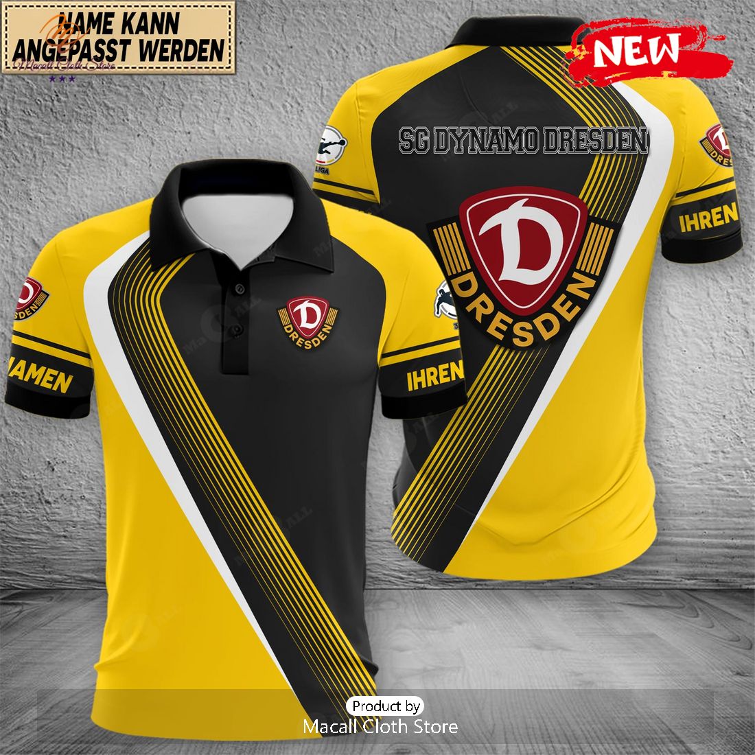 Personalized Liga Dynamo Dresden Polo Shirt Personalized Liga Dynamo Dresden Polo Shirt