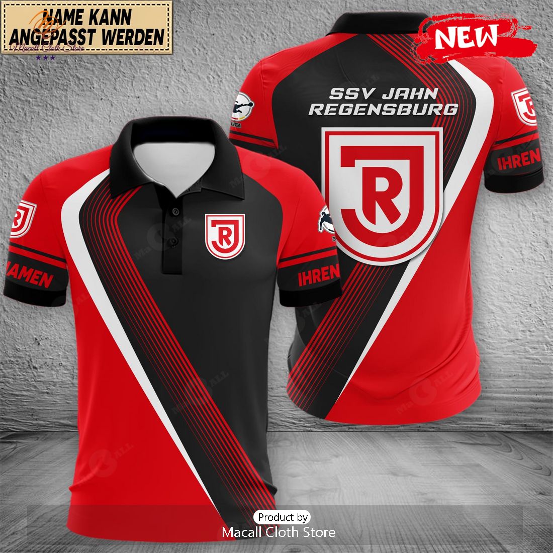 Personalized Liga Jahn Regensburg Polo Shirt Personalized Liga Jahn Regensburg Polo Shirt