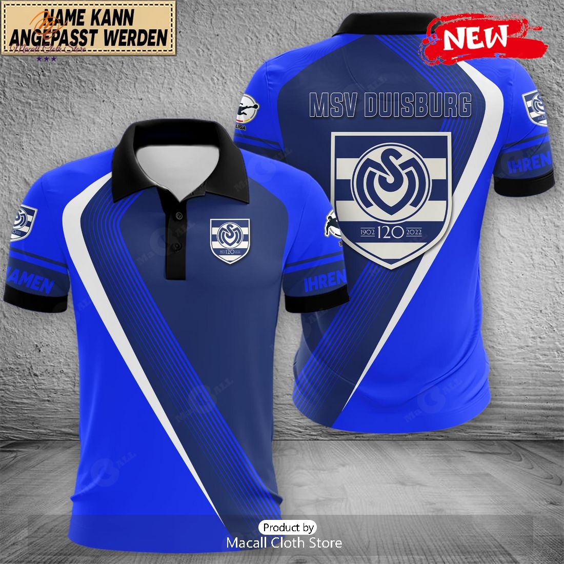 Personalized Liga MSV Duisburg Polo Shirt Personalized Liga MSV Duisburg Polo Shirt