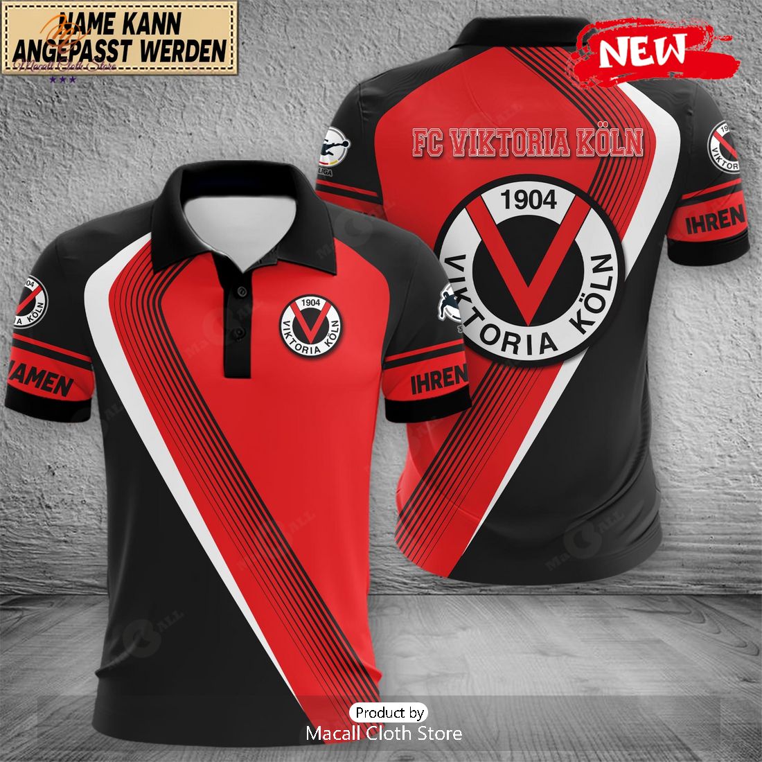 Personalized Liga Viktoria Koln Polo Shirt Personalized Liga Viktoria Koln Polo Shirt