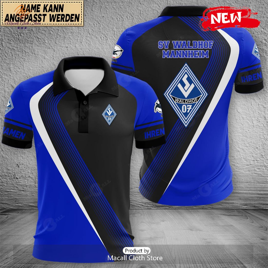 Personalized Liga Waldhof Mannheim Polo Shirt Personalized Liga Waldhof Mannheim Polo Shirt