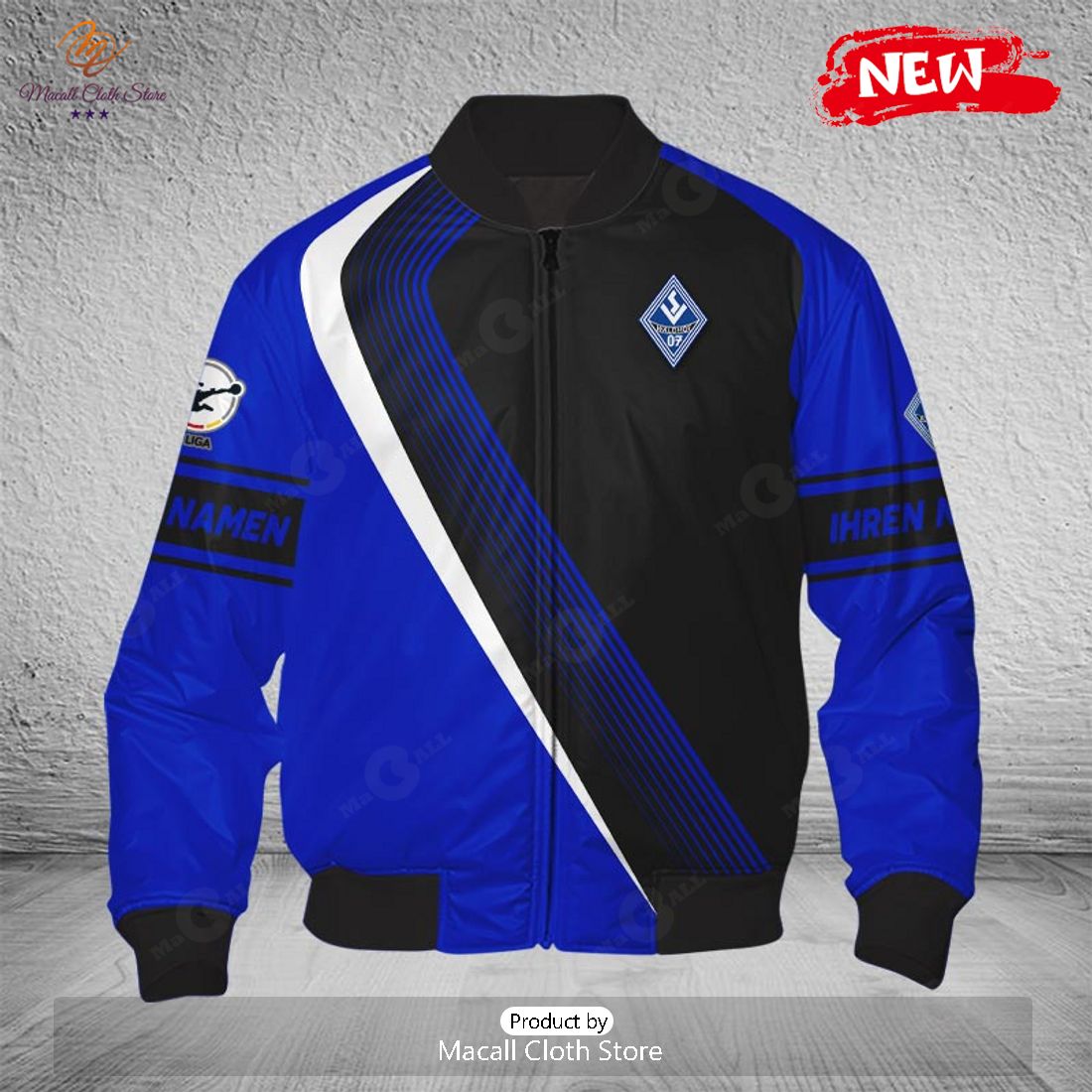 Personalized Liga Waldhof Mannheim Bomber Jacket Personalized Liga Waldhof Mannheim Bomber Jacket