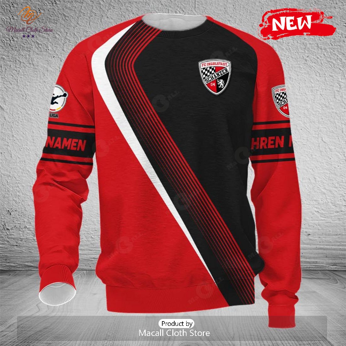 Personalized Liga FC Ingolstadt Hoodie Sweatshirt 3D Personalized Liga FC Ingolstadt Hoodie Sweatshirt 3D