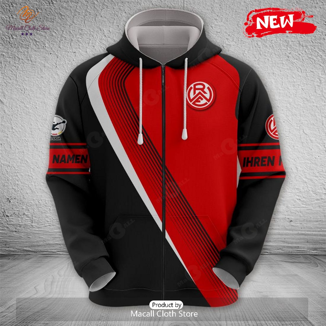 Personalized Liga Rot-Weiss Essen e.V Hoodie Sweatshirt 3D Personalized Liga Rot-Weiss Essen e.V Hoodie Sweatshirt 3D