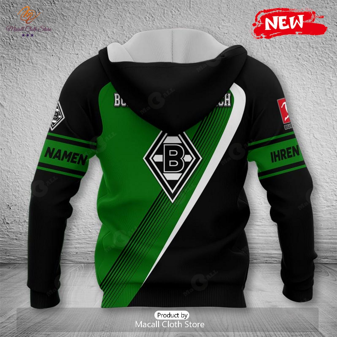 Personalized Bundesliga Borussia Monchengladbach Hoodie Sweatshirt 3D