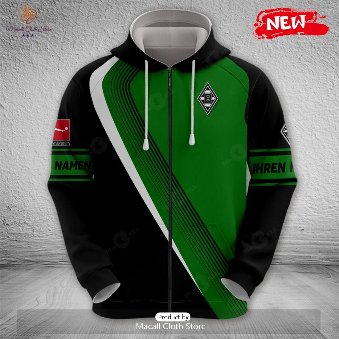 Personalized Bundesliga Borussia Monchengladbach Hoodie Sweatshirt 3D Personalized Bundesliga Borussia Monchengladbach Hoodie Sweatshirt 3D