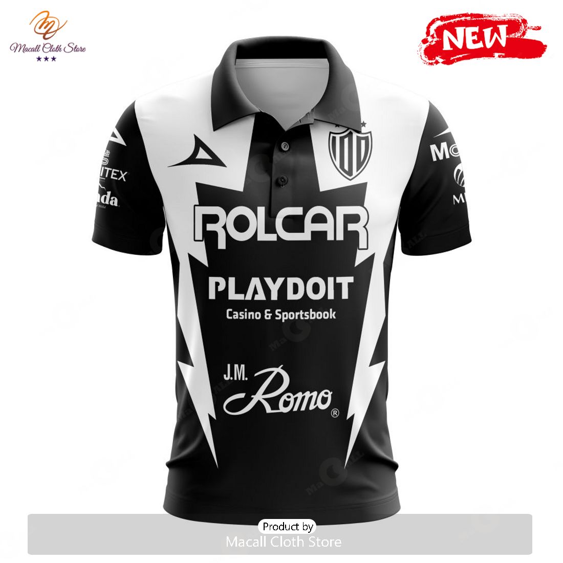 Personalized LIGA MX Club Necaxa 2023 - 2024 Away Polo Shirt Personalized LIGA MX Club Necaxa 2023 - 2024 Away Polo Shirt