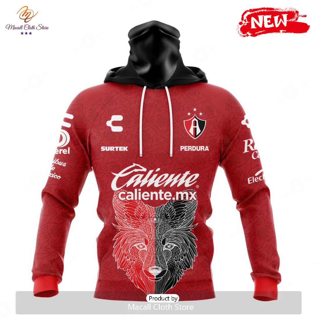 Personalized LIGA MX Atlas F.C 2023 - 2024 Away Aztec Design Hoodie Sweatshirt 3D Personalized LIGA MX Atlas F.C 2023 - 2024 Away Aztec Design Hoodie Sweatshirt 3D