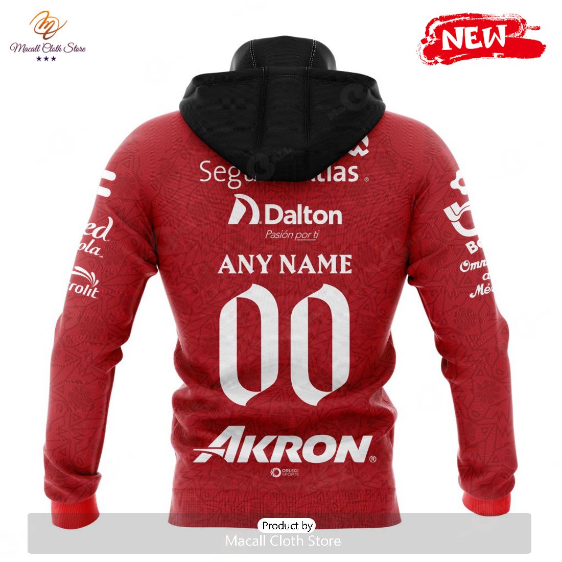 Personalized LIGA MX Atlas F.C 2023 - 2024 Away Aztec Design Hoodie Sweatshirt 3D Personalized LIGA MX Atlas F.C 2023 - 2024 Away Aztec Design Hoodie Sweatshirt 3D