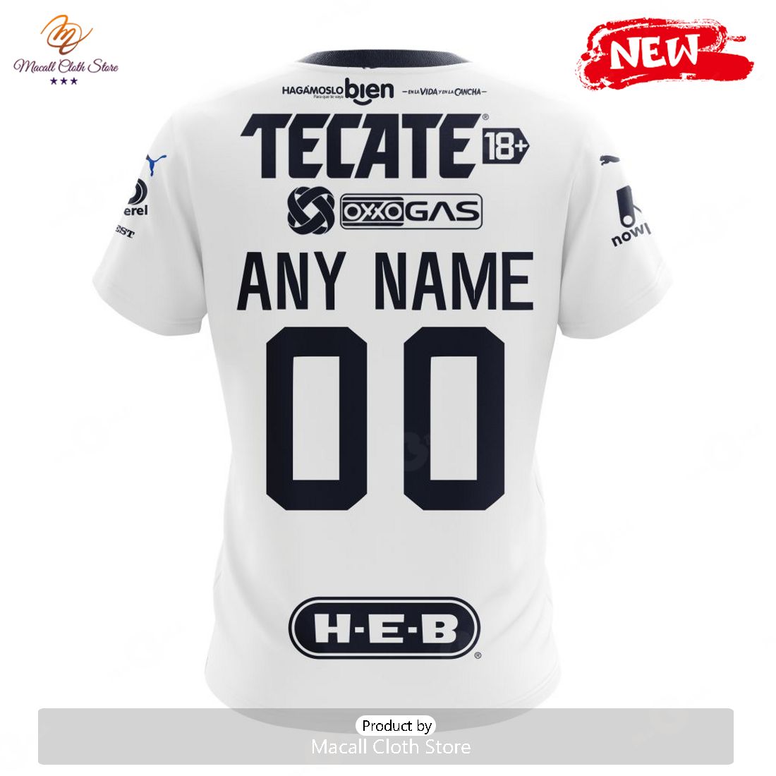 Personalized LIGA MX C.F. Monterrey 2023 - 2024 Away Kits Hoodie Sweatshirt 3D Personalized LIGA MX C.F. Monterrey 2023 - 2024 Away Kits Hoodie Sweatshirt 3D