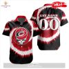 Personalized NHL Calgary Flames Special Grateful Dead Tie-Dye Design Hawaiian Shirt