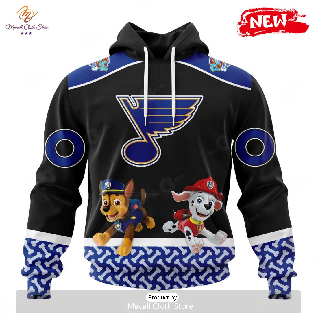 Personalized NHL St. Louis Blues Special Paw Patrol Design Hoodie Sweatshirt 3D Personalized NHL St. Louis Blues Special Paw Patrol Design Hoodie Sweatshirt 3D