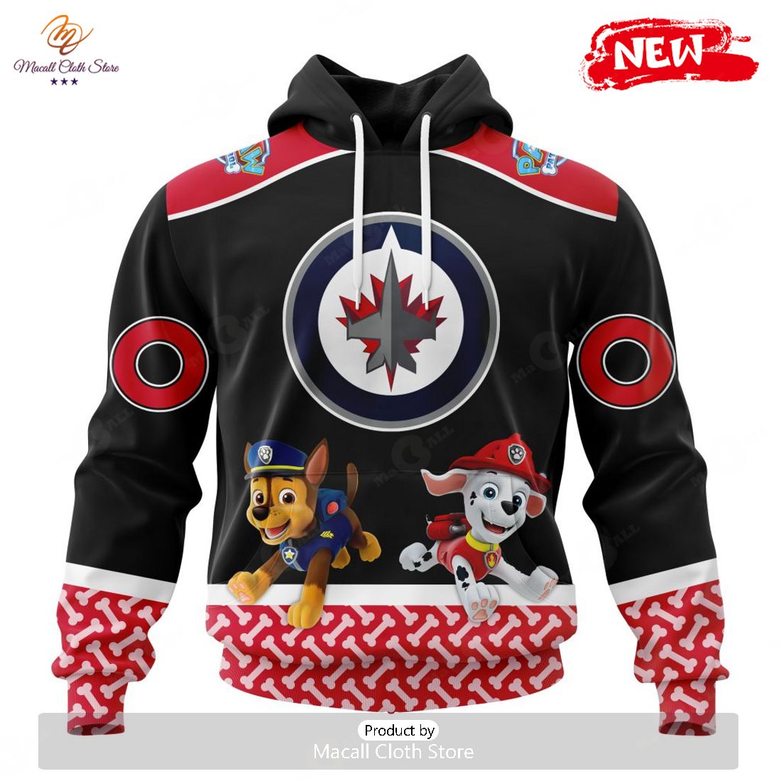 Personalized NHL Winnipeg Jets Special Paw Patrol Design Hoodie Sweatshirt 3D Personalized NHL Winnipeg Jets Special Paw Patrol Design Hoodie Sweatshirt 3D