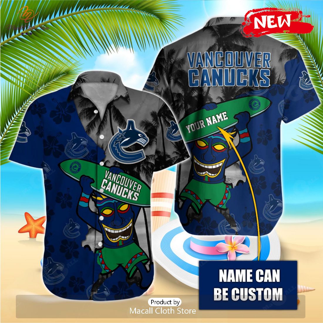 Personalized NHL Vancouver Canucks Special Hawaiian Shirt Personalized NHL Vancouver Canucks Special Hawaiian Shirt