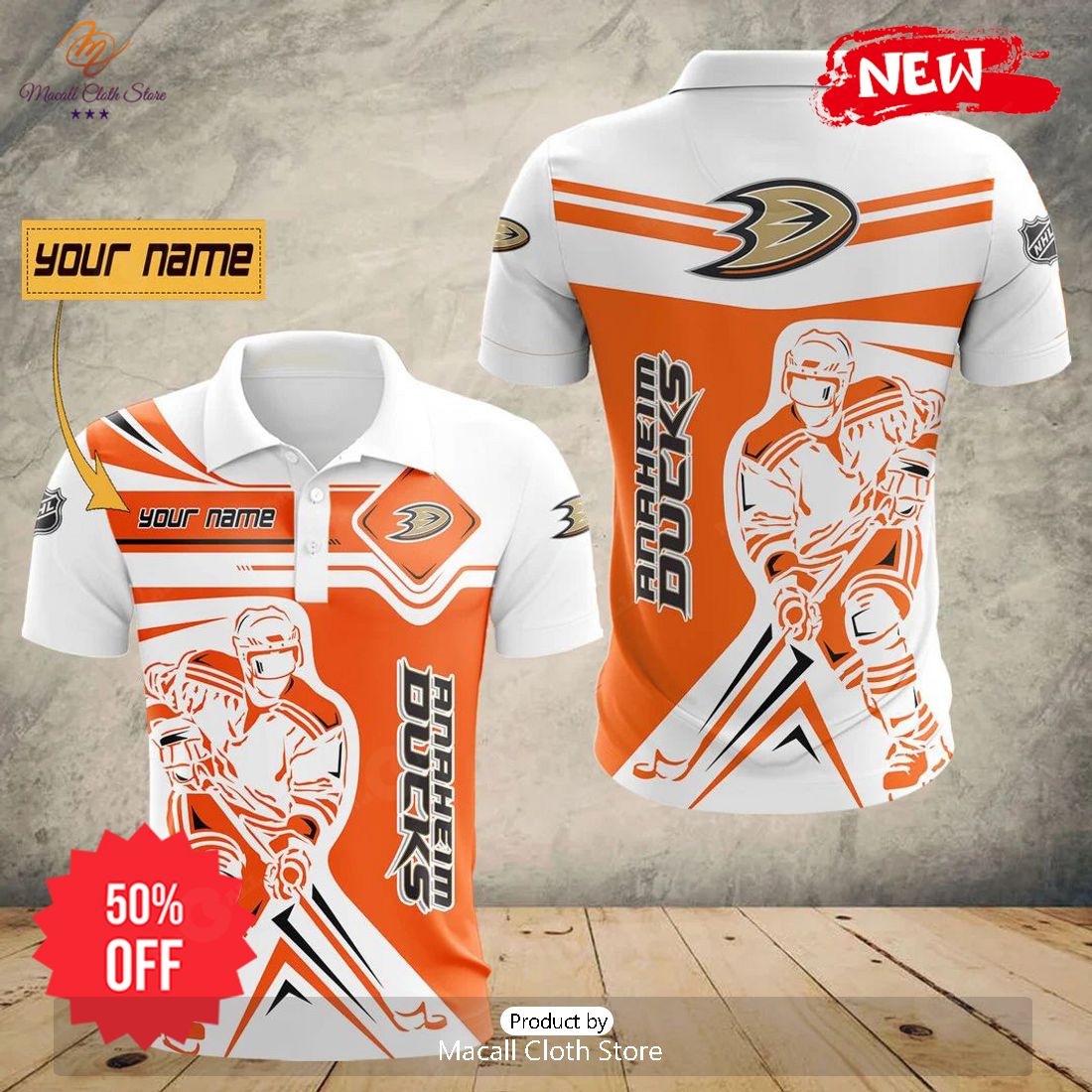 Personalized NHL Anaheim Ducks Special Polo Concept Personalized NHL Anaheim Ducks Special Polo Concept