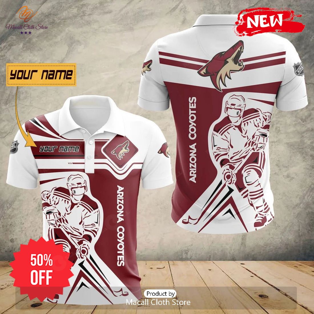 Personalized NHL Arizona Coyotes Special Polo Concept Personalized NHL Arizona Coyotes Special Polo Concept