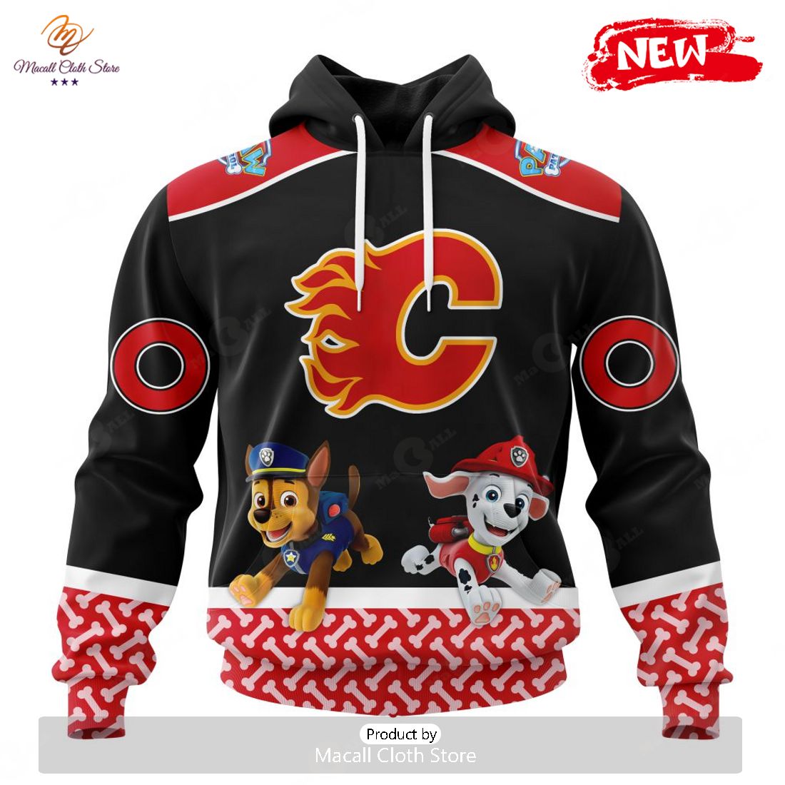 Personalized NHL Calgary Flames Special Paw Patrol Design Hoodie Sweatshirt 3D Personalized NHL Calgary Flames Special Paw Patrol Design Hoodie Sweatshirt 3D