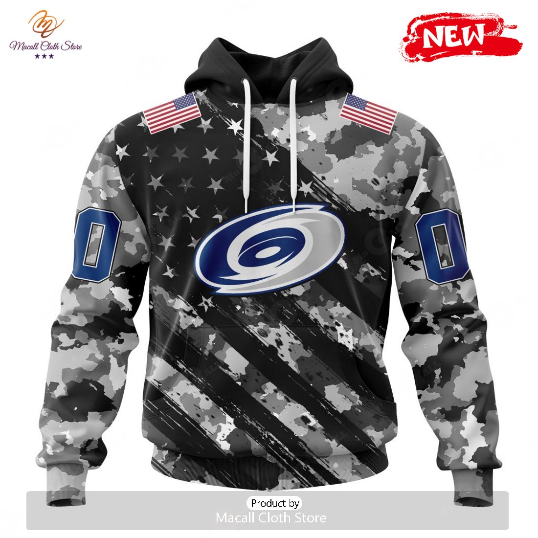Personalized NHL Carolina Hurricanes Special Camo Military Design Hoodie Sweatshirt 3D Personalized NHL Carolina Hurricanes Special Camo Military Design Hoodie Sweatshirt 3D