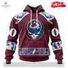 Personalized NHL Columbus Blue Jackets Special Grateful Dead Design Hoodie Sweatshirt 3D