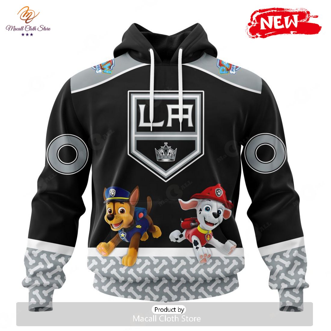 Personalized NHL Los Angeles Kings Special Paw Patrol Design Hoodie Sweatshirt 3D Personalized NHL Los Angeles Kings Special Paw Patrol Design Hoodie Sweatshirt 3D