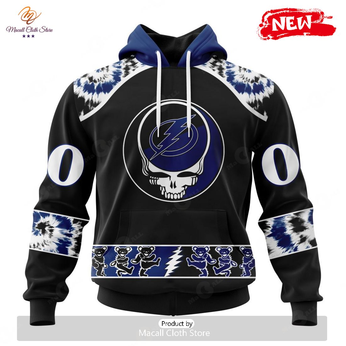 Personalized NHL Tampa Bay Lightning Special Grateful Dead Design Hoodie Sweatshirt 3D