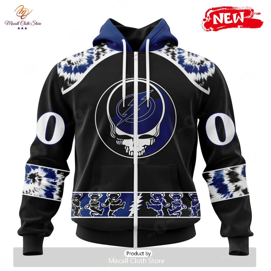 Personalized NHL Tampa Bay Lightning Special Grateful Dead Design Hoodie Sweatshirt 3D