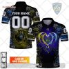 Personalized Aviron Bayonnais Rugby Rose Dragons Design Polo Shirt
