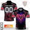Personalized Section Paloise Rugby Rose Dragons Design Polo Shirt
