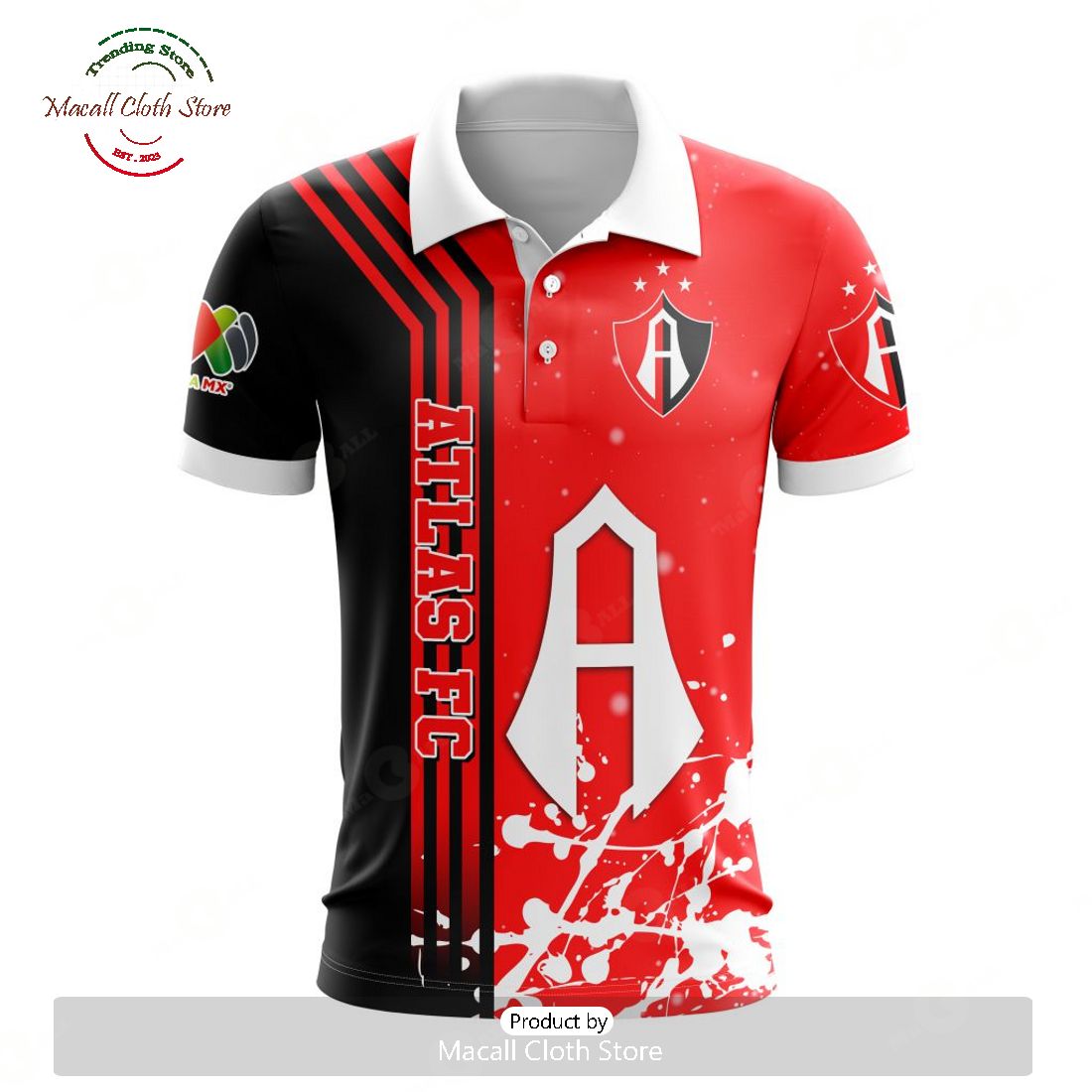 Personalized LIGA MX Atlas F.C New Design Polo For Fan