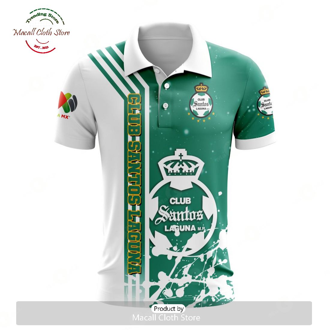 Personalized LIGA MX Club Santos Laguna New Design Polo For Fan