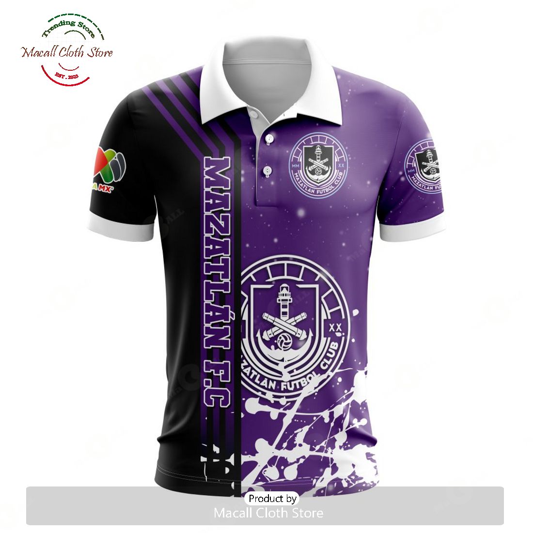 Personalized LIGA MX Mazatlan F.C New Design Polo For Fan Personalized LIGA MX Mazatlan F.C New Design Polo For Fan