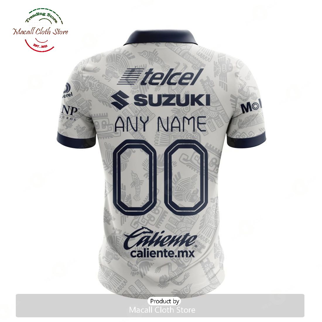 Personalized LIGA MX Pumas UNAM 2023 – 2024 Home Aztec Polo