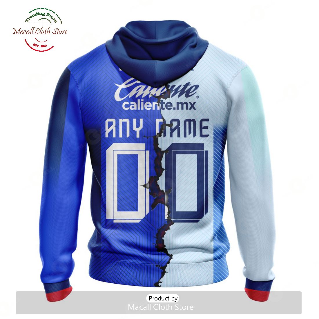 Personalized LIGA MX Cruz Azul 2023 - 2024 Home Mix Away Kits Hoodie Sweatshirt 3D Personalized LIGA MX Cruz Azul 2023 - 2024 Home Mix Away Kits Hoodie Sweatshirt 3D