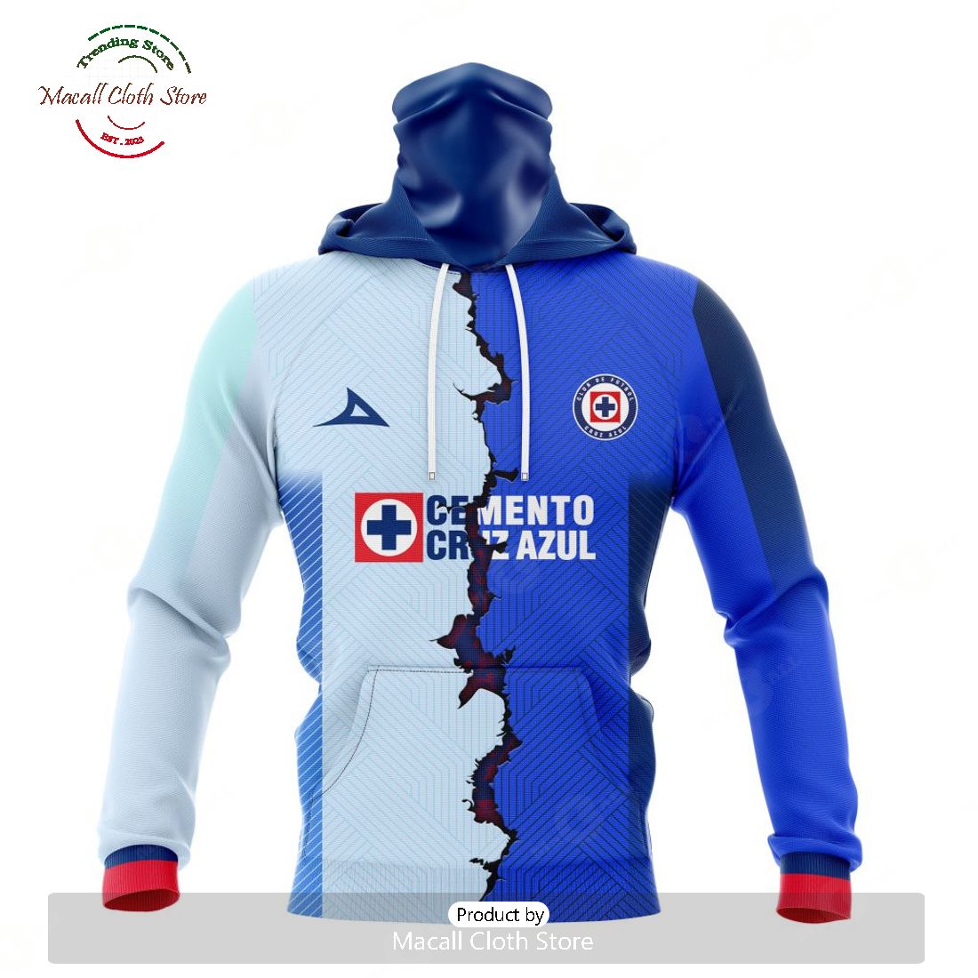 Personalized LIGA MX Cruz Azul 2023 - 2024 Home Mix Away Kits Hoodie Sweatshirt 3D Personalized LIGA MX Cruz Azul 2023 - 2024 Home Mix Away Kits Hoodie Sweatshirt 3D