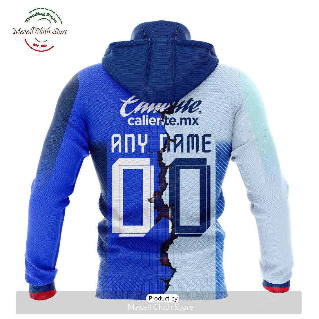Personalized LIGA MX Cruz Azul 2023 - 2024 Home Mix Away Kits Hoodie Sweatshirt 3D Personalized LIGA MX Cruz Azul 2023 - 2024 Home Mix Away Kits Hoodie Sweatshirt 3D
