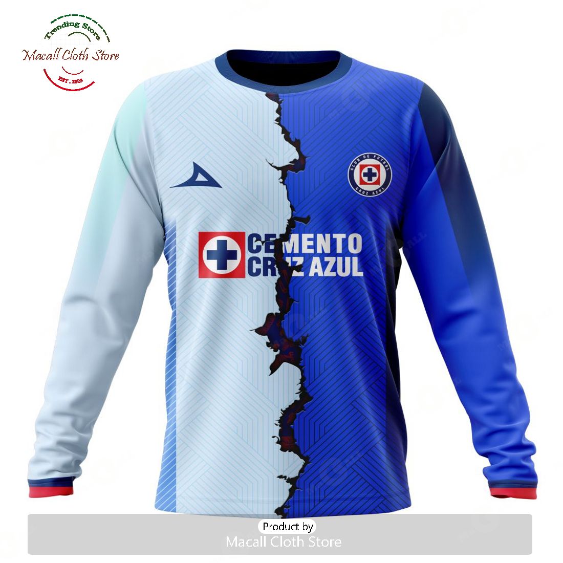 Personalized LIGA MX Cruz Azul 2023 - 2024 Home Mix Away Kits Hoodie Sweatshirt 3D Personalized LIGA MX Cruz Azul 2023 - 2024 Home Mix Away Kits Hoodie Sweatshirt 3D