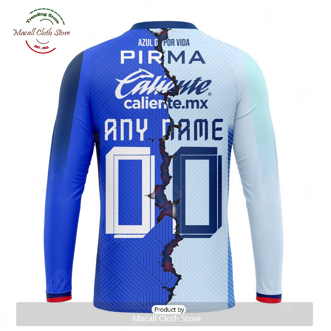 Personalized LIGA MX Cruz Azul 2023 - 2024 Home Mix Away Kits Hoodie Sweatshirt 3D Personalized LIGA MX Cruz Azul 2023 - 2024 Home Mix Away Kits Hoodie Sweatshirt 3D