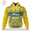 Personalized LIGA MX Tigres UANL 2023-2024 Third Aztec Design Hoodie Sweatshirt 3D