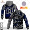 Personalized CFL Montreal Alouettes Rainbow Logo Jersey Style Hoodie Sweatshirt 3D