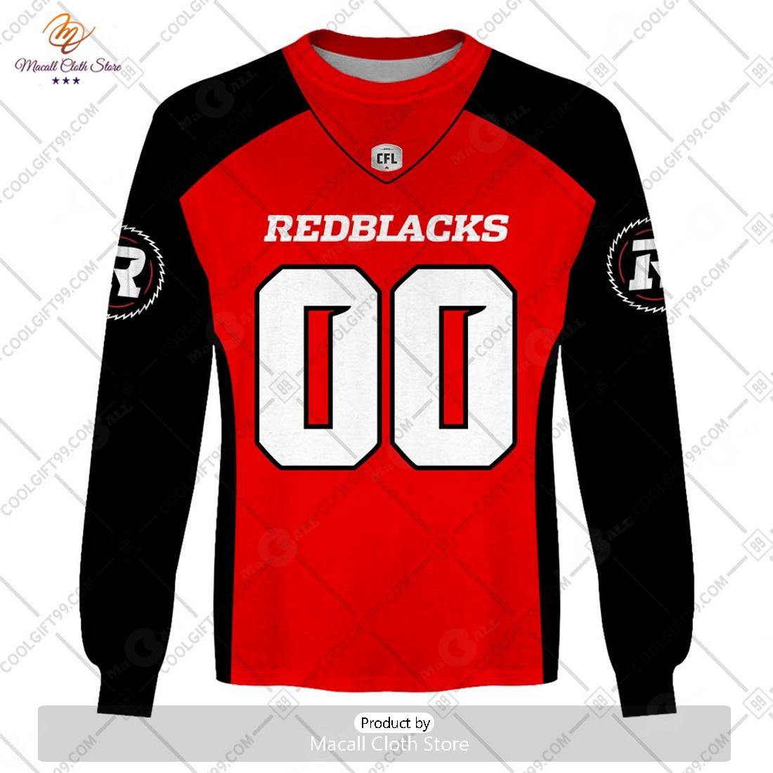 Personalized CFL Ottawa Redblacks ALT Jersey 2023 Style Hoodie Sweatshirt 3D Personalized CFL Ottawa Redblacks ALT Jersey 2023 Style Hoodie Sweatshirt 3D