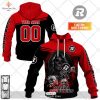 Personalized CFL Ottawa Redblacks Rainbow Logo Jersey Style Hoodie Sweatshirt 3D