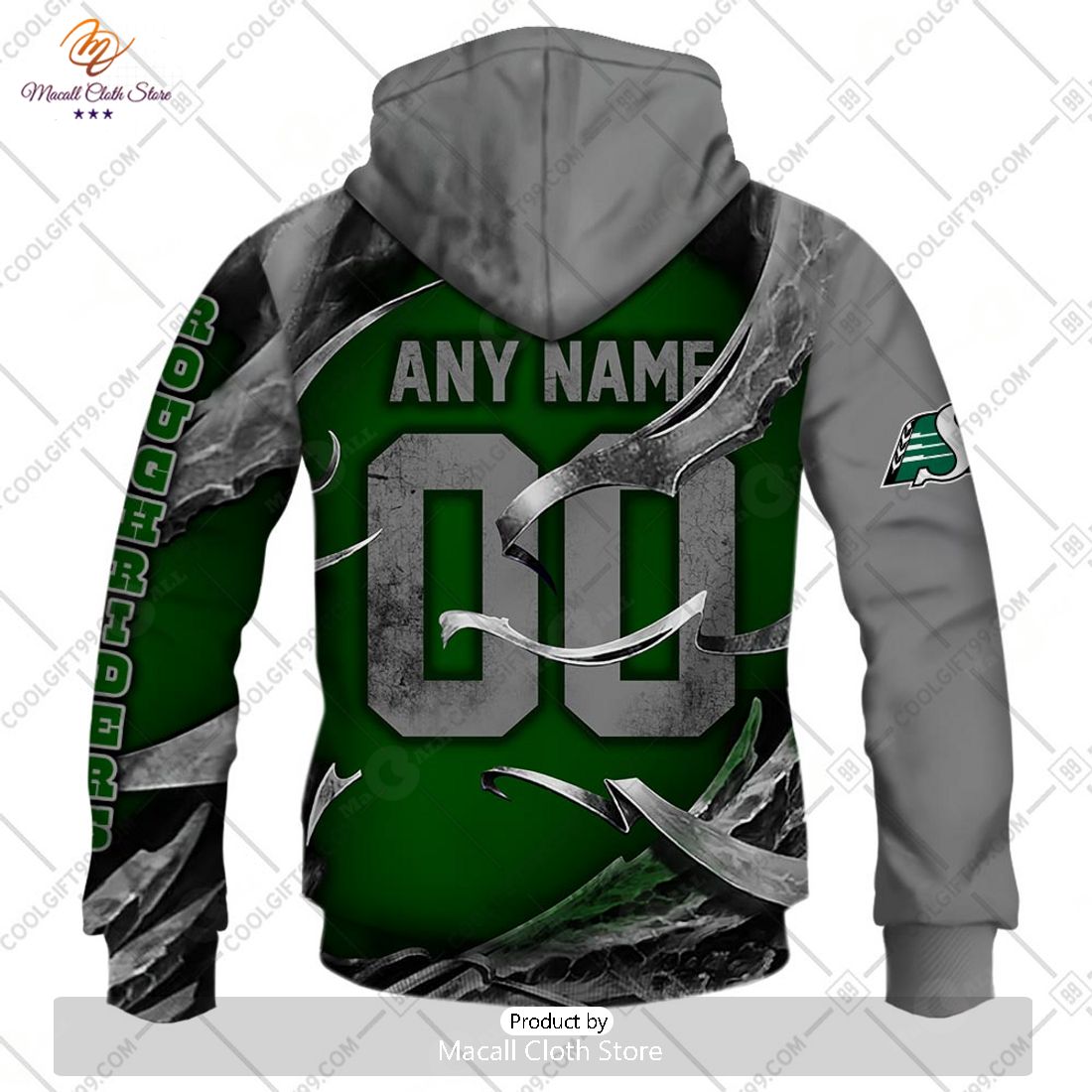 Personalized CFL Saskatchewan Roughriders Metal Skull Hoodie Sweatshirt 3D Personalized CFL Saskatchewan Roughriders Metal Skull Hoodie Sweatshirt 3D