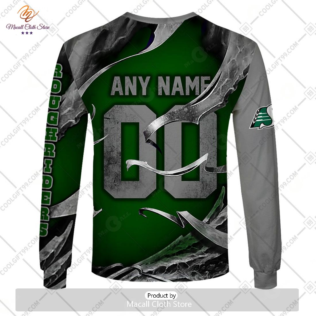 Personalized CFL Saskatchewan Roughriders Metal Skull Hoodie Sweatshirt 3D Personalized CFL Saskatchewan Roughriders Metal Skull Hoodie Sweatshirt 3D