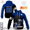 Personalized CFL Winnipeg Blue Bombers Rainbow Logo Jersey Style Hoodie Sweatshirt 3D