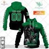 Personalized IRFU Ireland national Rugby Metal Skull Hoodie Sweatshirt 3D