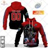 Personalized IRFU Ulster Rugby Metal Skull Hoodie Sweatshirt 3D